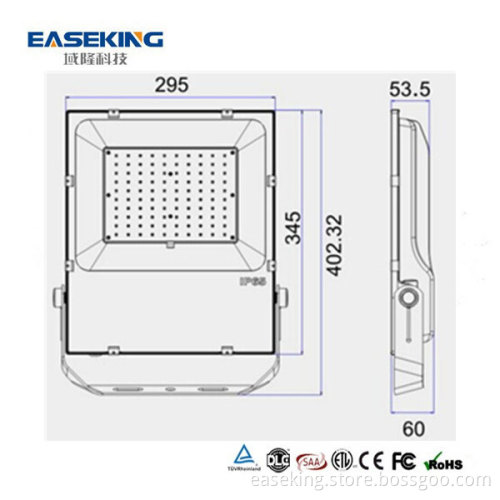 Waterproof Ip65 slim led flood light bulb 100w